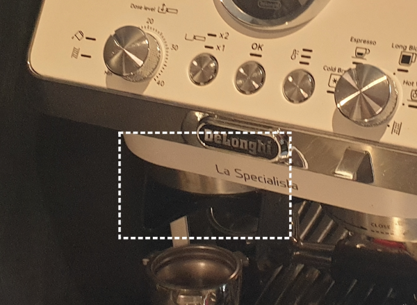 드롱기 라스페셜리스타 아르떼(La Specialista ARTE) 반자동 커피 머신_추출_분쇄