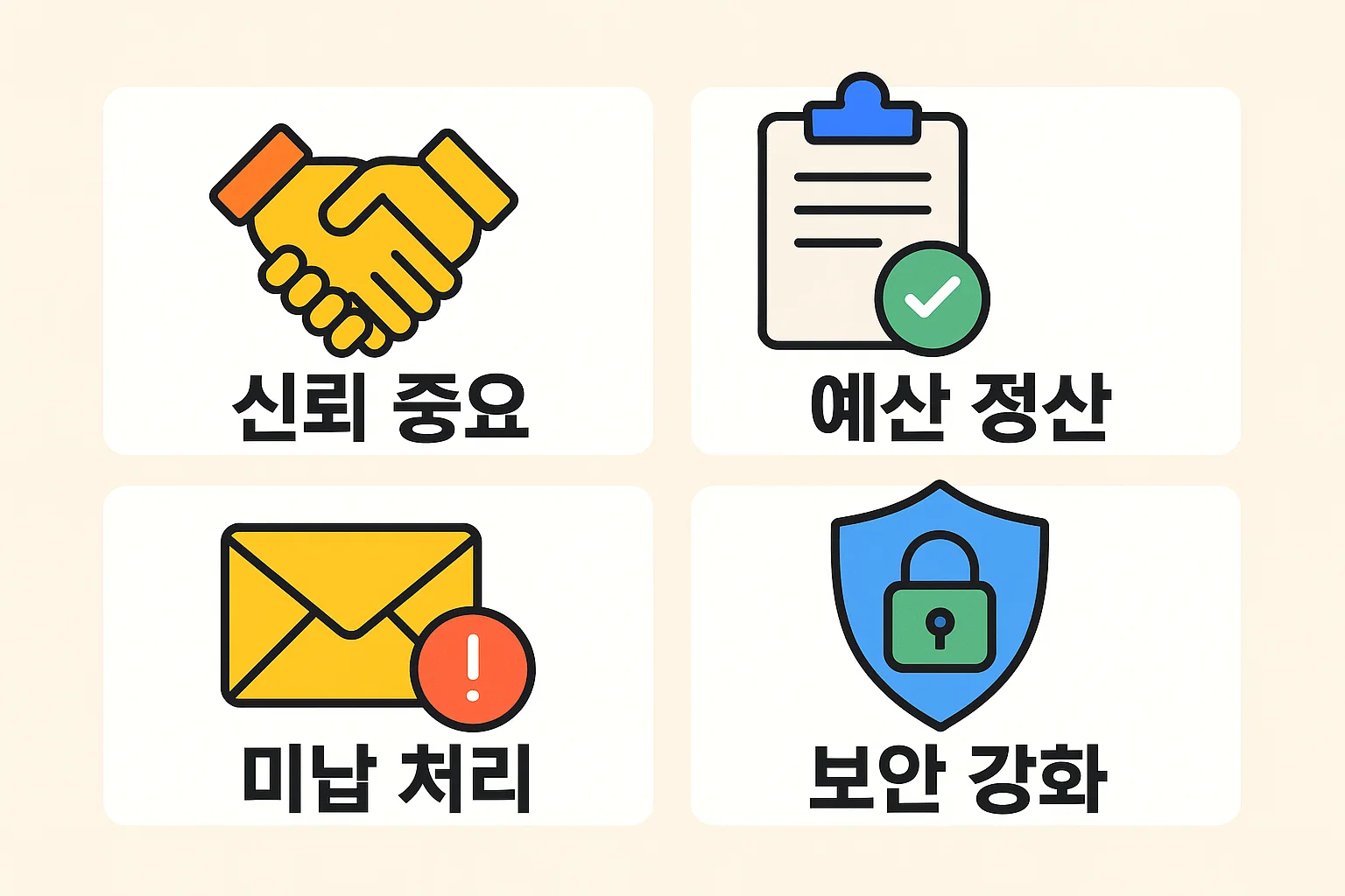 기업은행 모임통장 주의사항 인포그래픽, 신뢰 중요성과 예산 정산, 미납 처리, 보안 강화 포인트까지 리스크 관리 안내