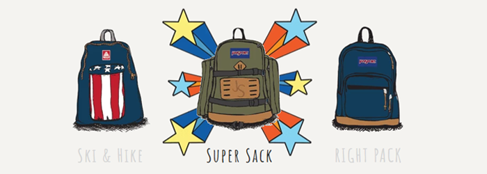 Jansports back illustration