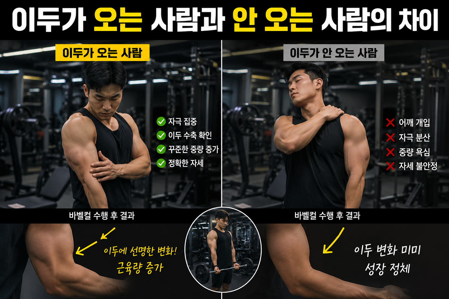 이두가 오는 사람과 안 오는 사람의 차이