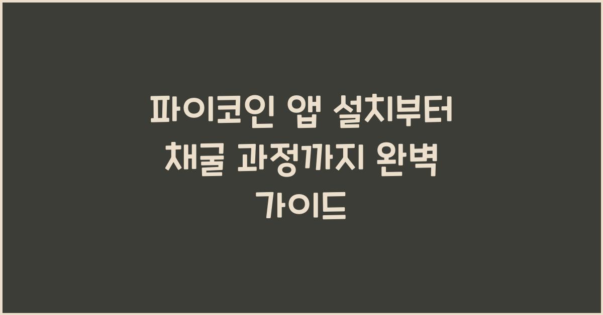 파이코인 앱