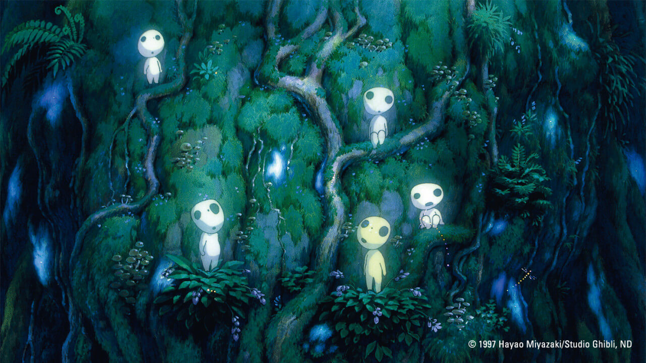 숲속의 나무의 정령들