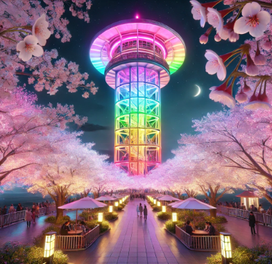 이월드 레인보우 블라썸 라이팅