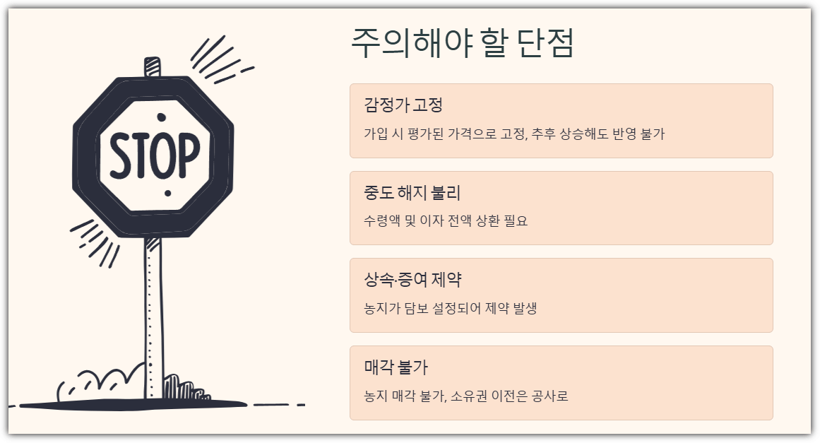 주의해야 할 단점과 유의사항