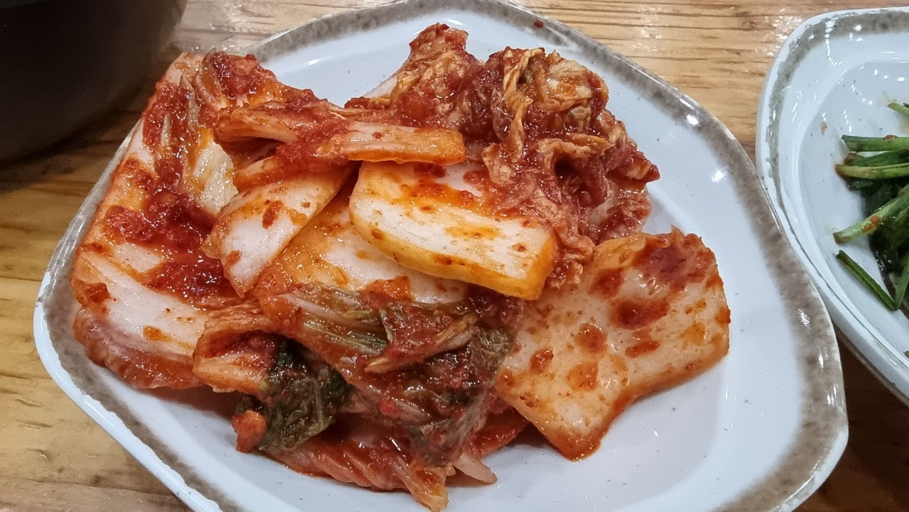 합천일류돼지국밥 겉절이 김치