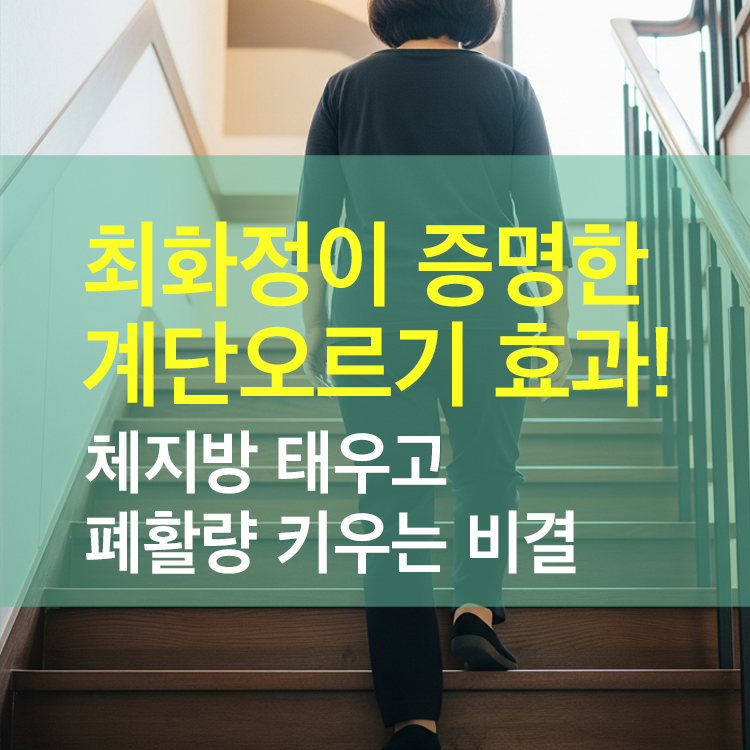 최화정이 증명한 아파트 계단오르기 효과!