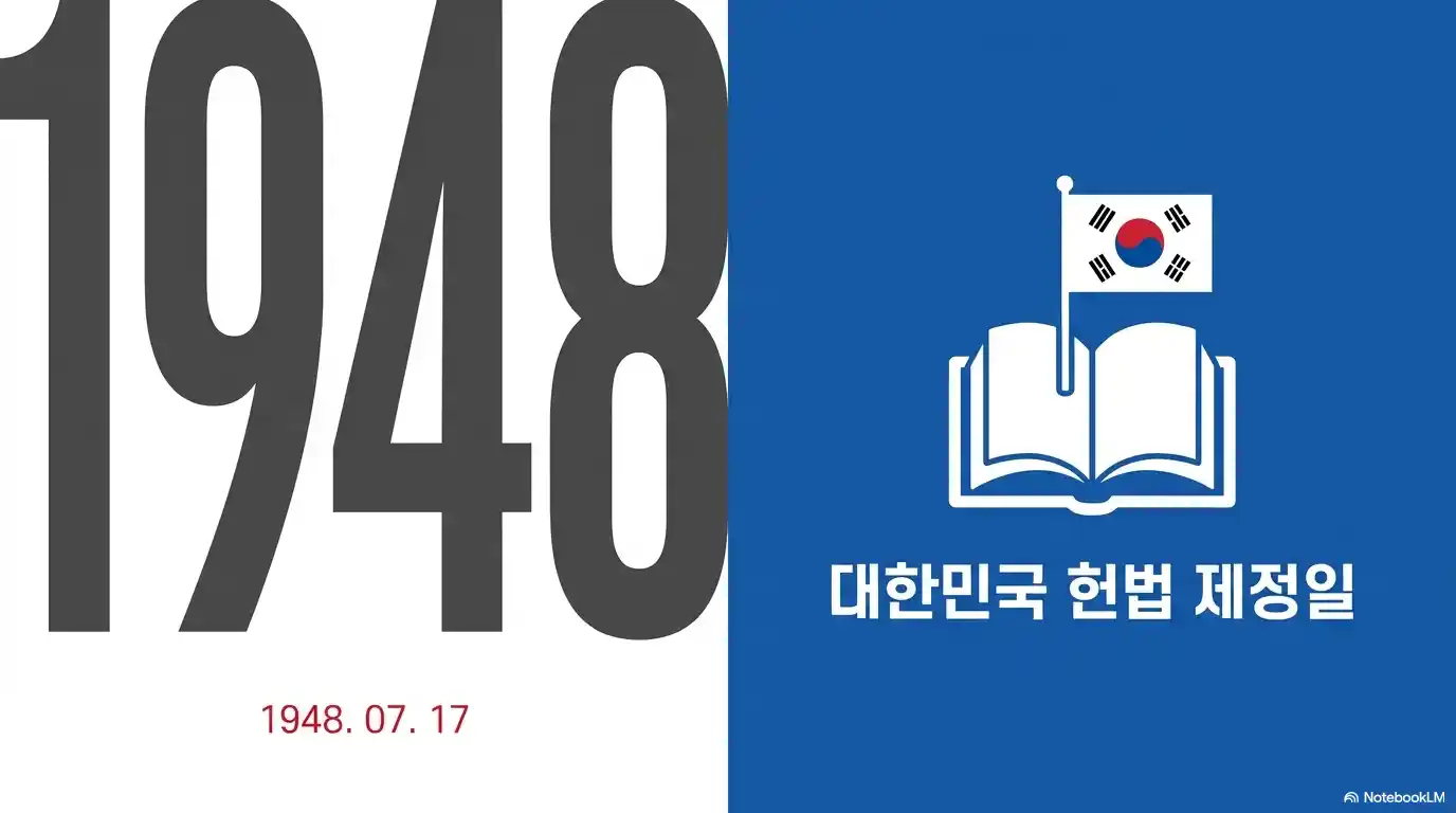 1948년 대한민국 헌법 제정일과 제헌절 의미