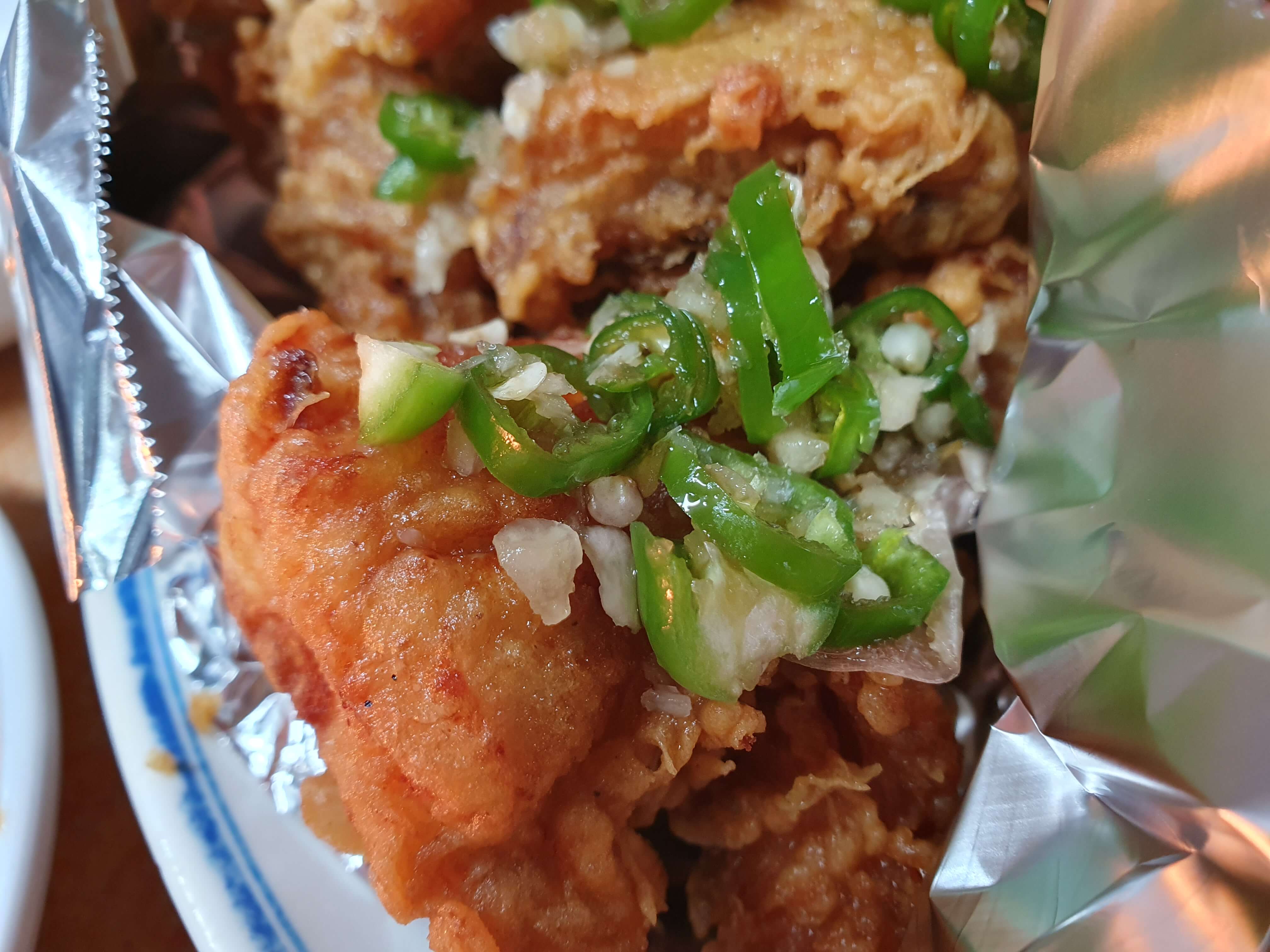 정말 맛있는 땡초마늘치킨