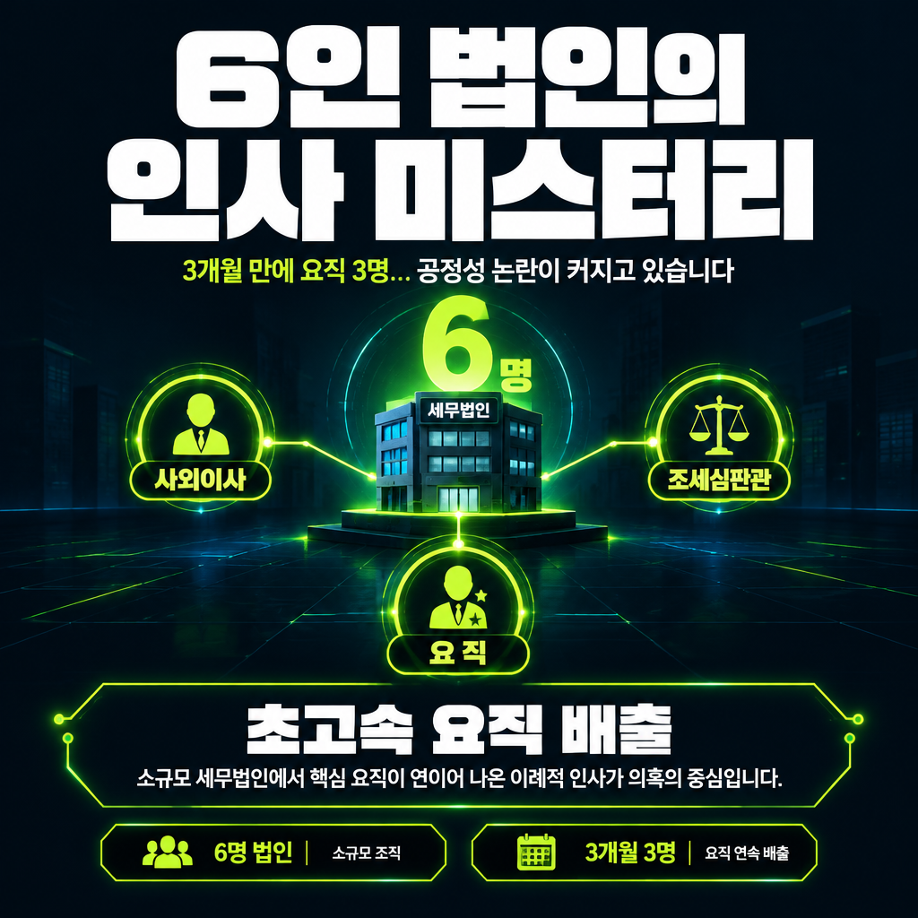 6인 법인의 인사 미스터리