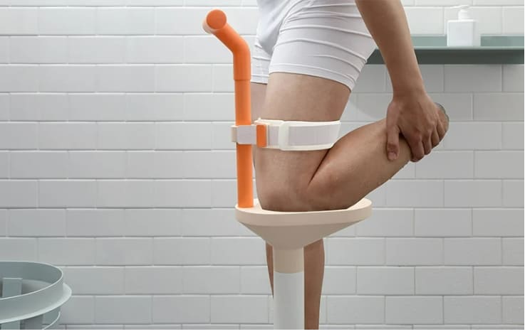 의수 착용자를 위한 샤워 다리 LYTRA PROSTHETIC SHOWER LEG