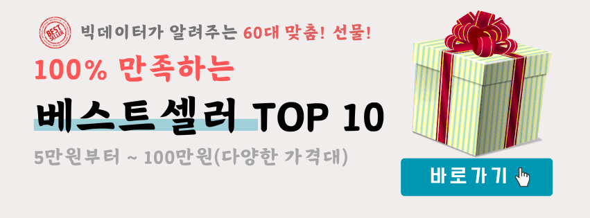 60대 남자 생일 선물 추천 top 10