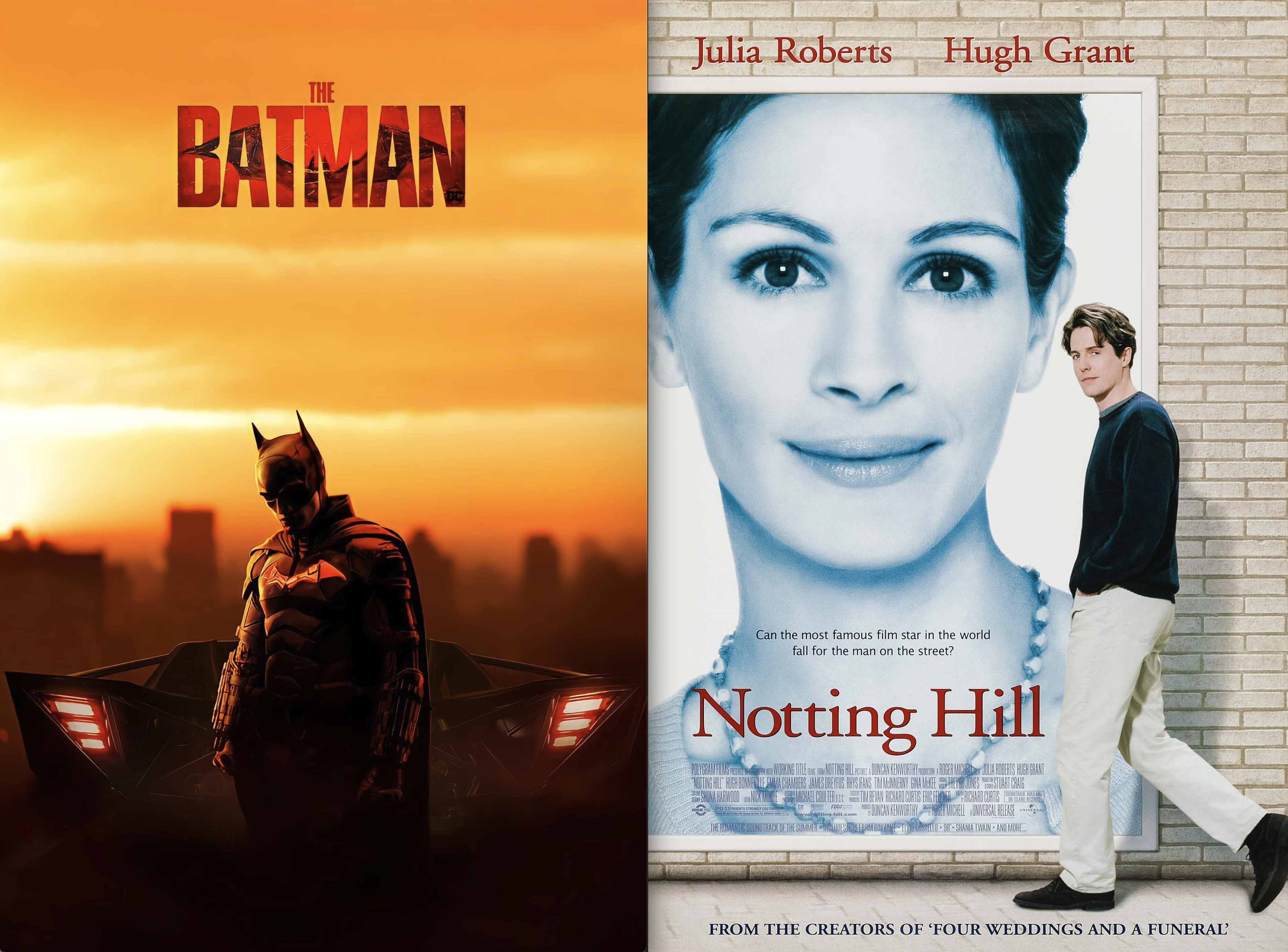 영화 포스터 노팅 힐, 더 배트맨 관련 사진