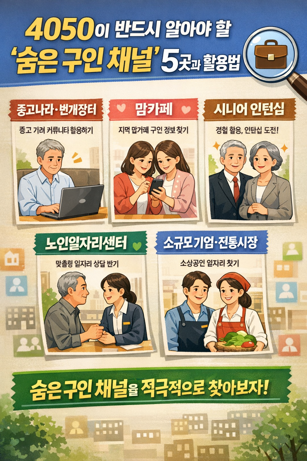 4050이 반드시 알아야 할 ‘숨은 구인 채널’ 5곳과 활용법
