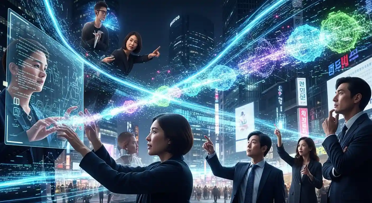 <img src="human_rides_ai_wave_to_embrace_future_opportunities.webp" alt="AI 흐름 속에서 인간이 능동적으로 변화에 올라타는 모습을 표현한 이미지 입니다">