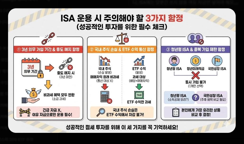 ISA ETF 투자 혜택 [2026년 개정] 청년형&middot;국민성장 ISA 비교 및 절세 극대화 전략