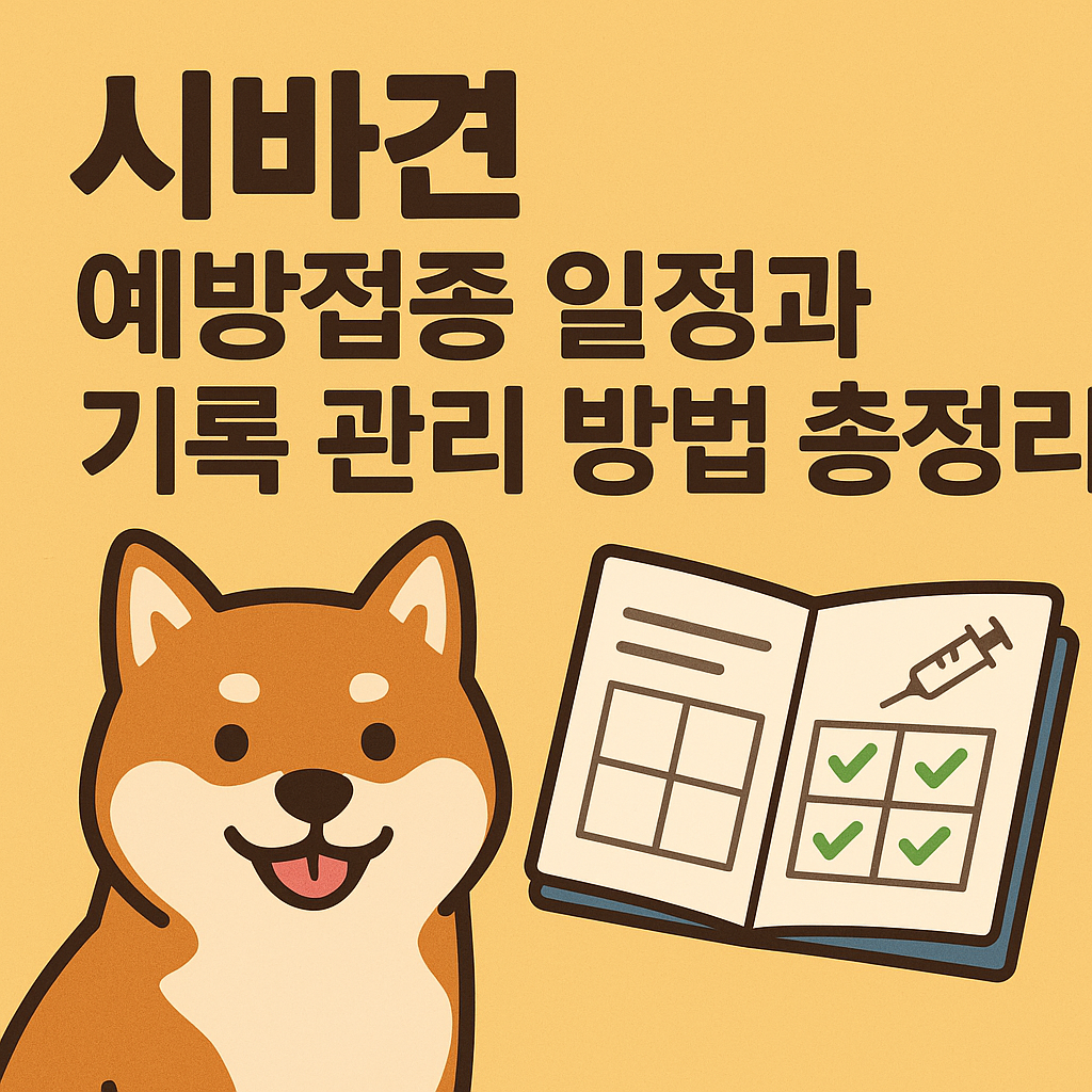 시바견 예방접종
