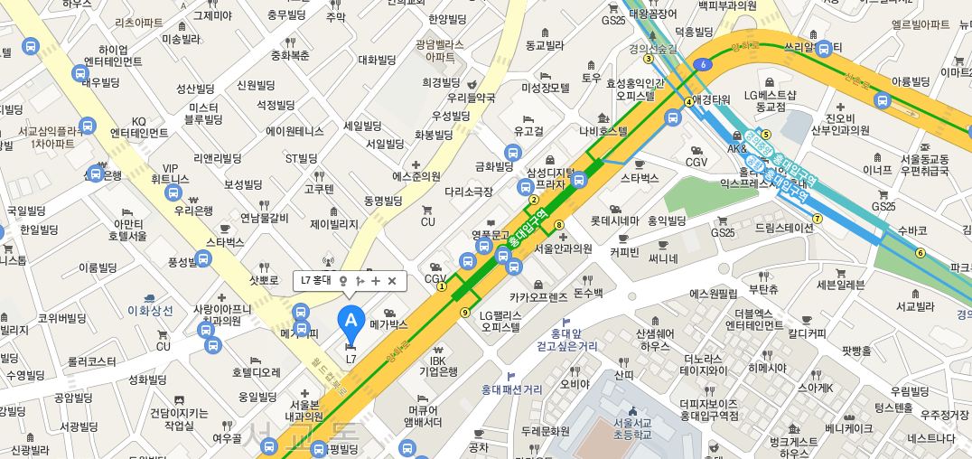 L7 홍대 바이 롯데 루프탑 수영장, 체크인, 블루 루프 라운지 & 비즈니스 센터 후기