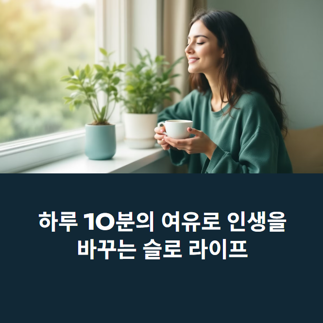 자연 치유력 자극하는 슬로 라이프 실천법 공개! 에 대한 이미지