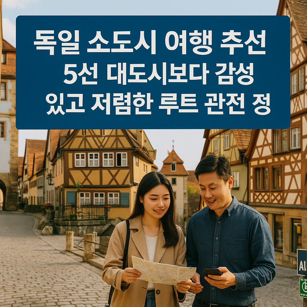 독일 소도시 여행 추천 5선 대도시보다 감성 있고 저렴한 루트 완전 정리