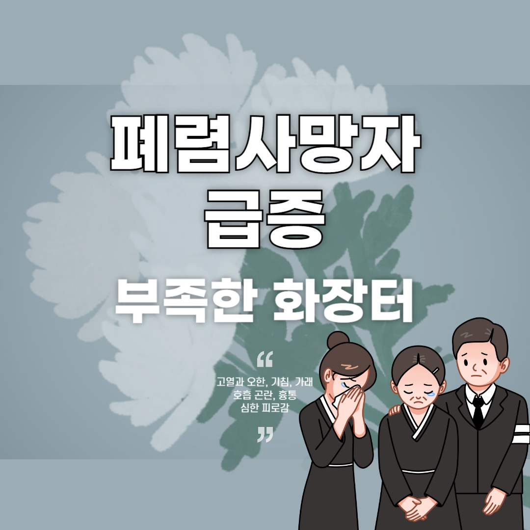 폐렴 사망자 급증, 부족한 화장터