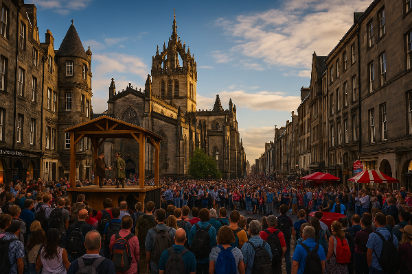 스코틀랜드 에든버러 프린지 페스티벌 관련 사진