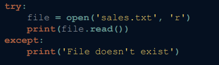try, except를 이용한 에러로부터의 복구