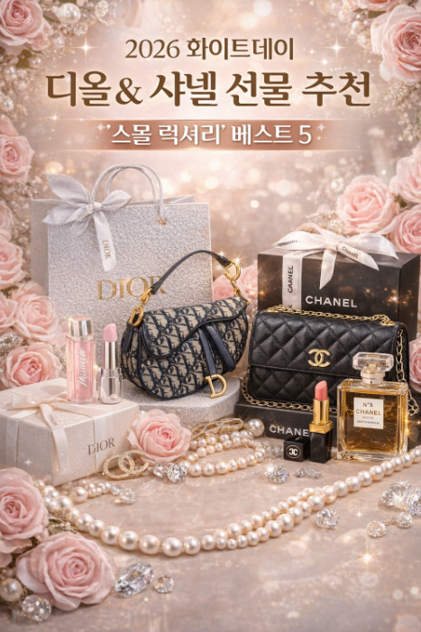 2026 화이트데이 명품 선물 추천 디올 샤넬 스몰 럭셔리 가격 계급도 및 베스트 아이템 총정리