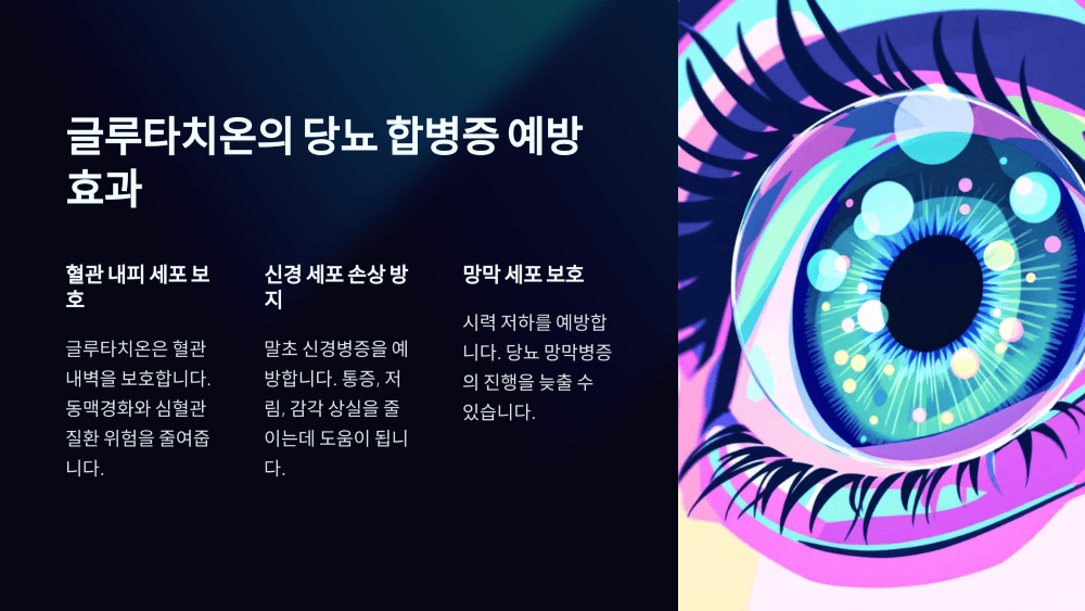 글루타치온의 당뇨 합병증 예방 효과