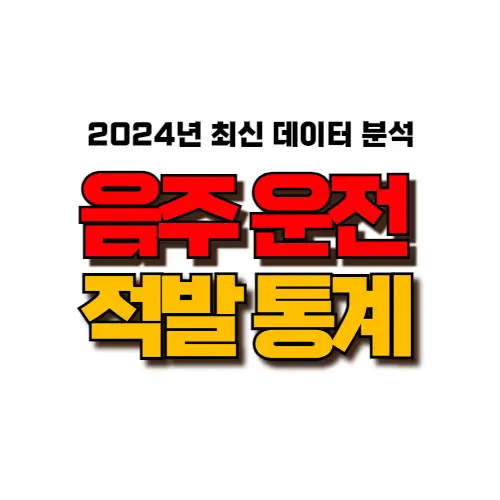 음주운전 적발 통계 썸네일