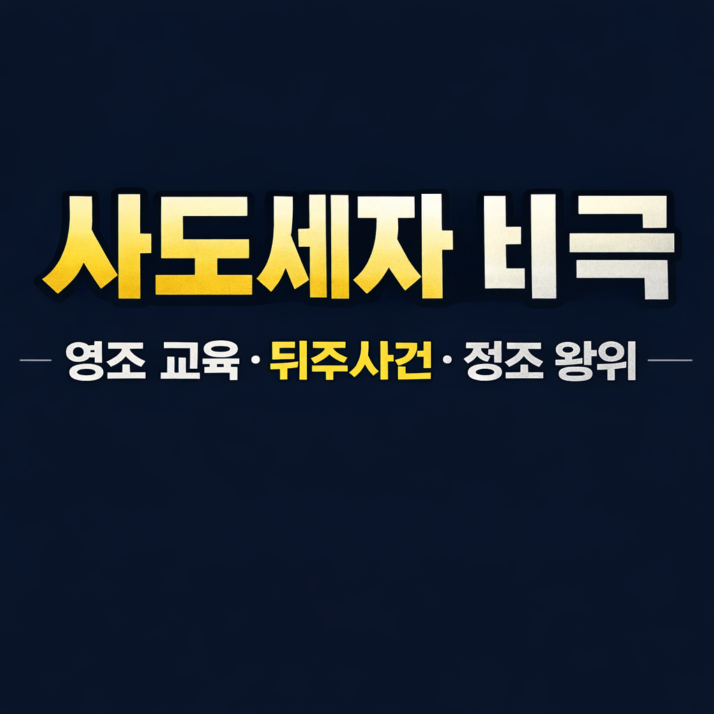 사도세자 비극 (영조 교육, 뒤주사건, 정조 왕위)