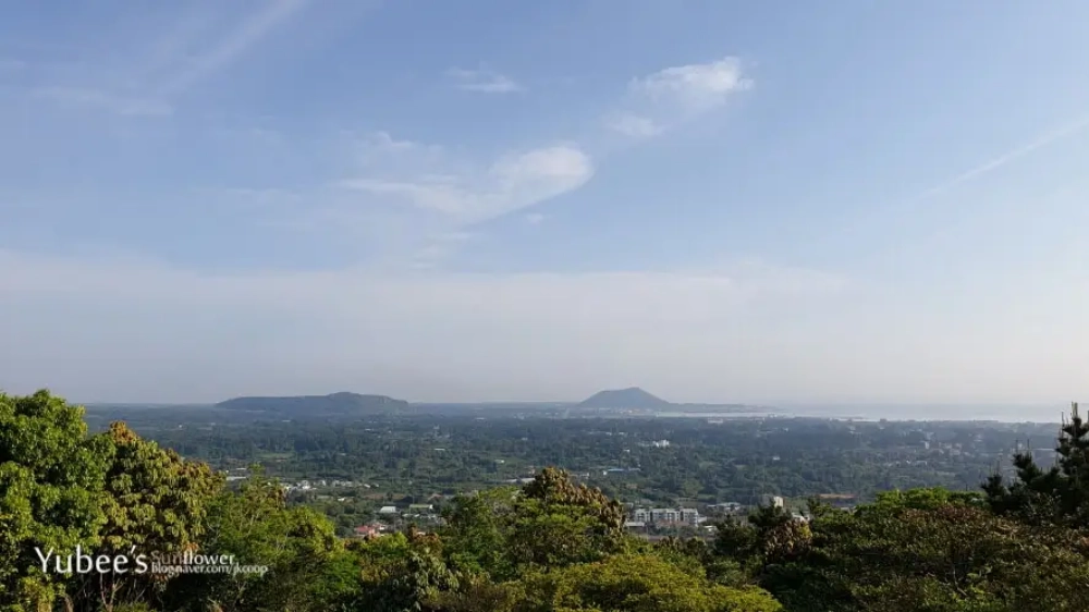 대수산봉 정상에서 본 지미봉