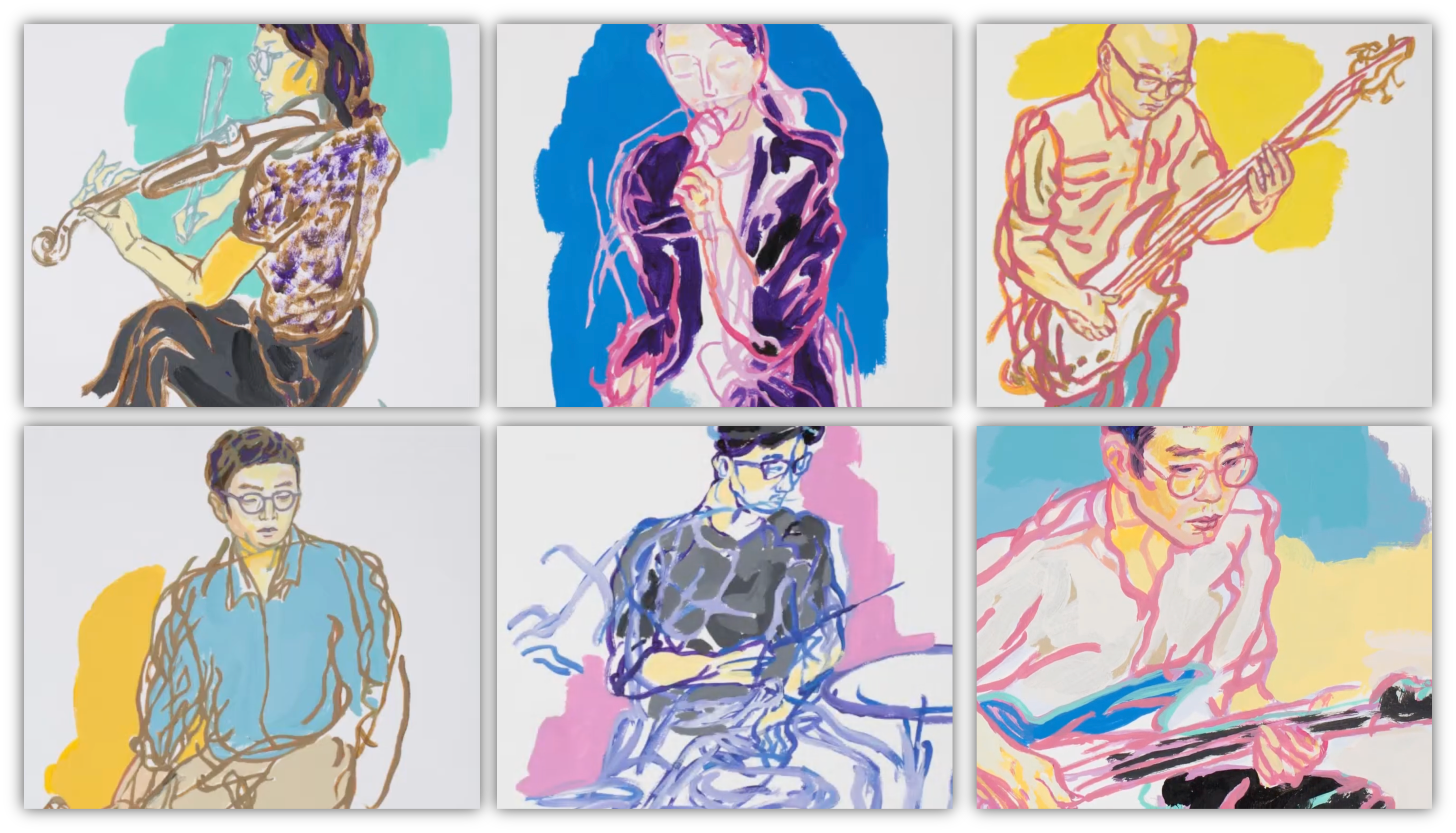 방정아 작가가 그려주신 토다 멤버 그림입니다.