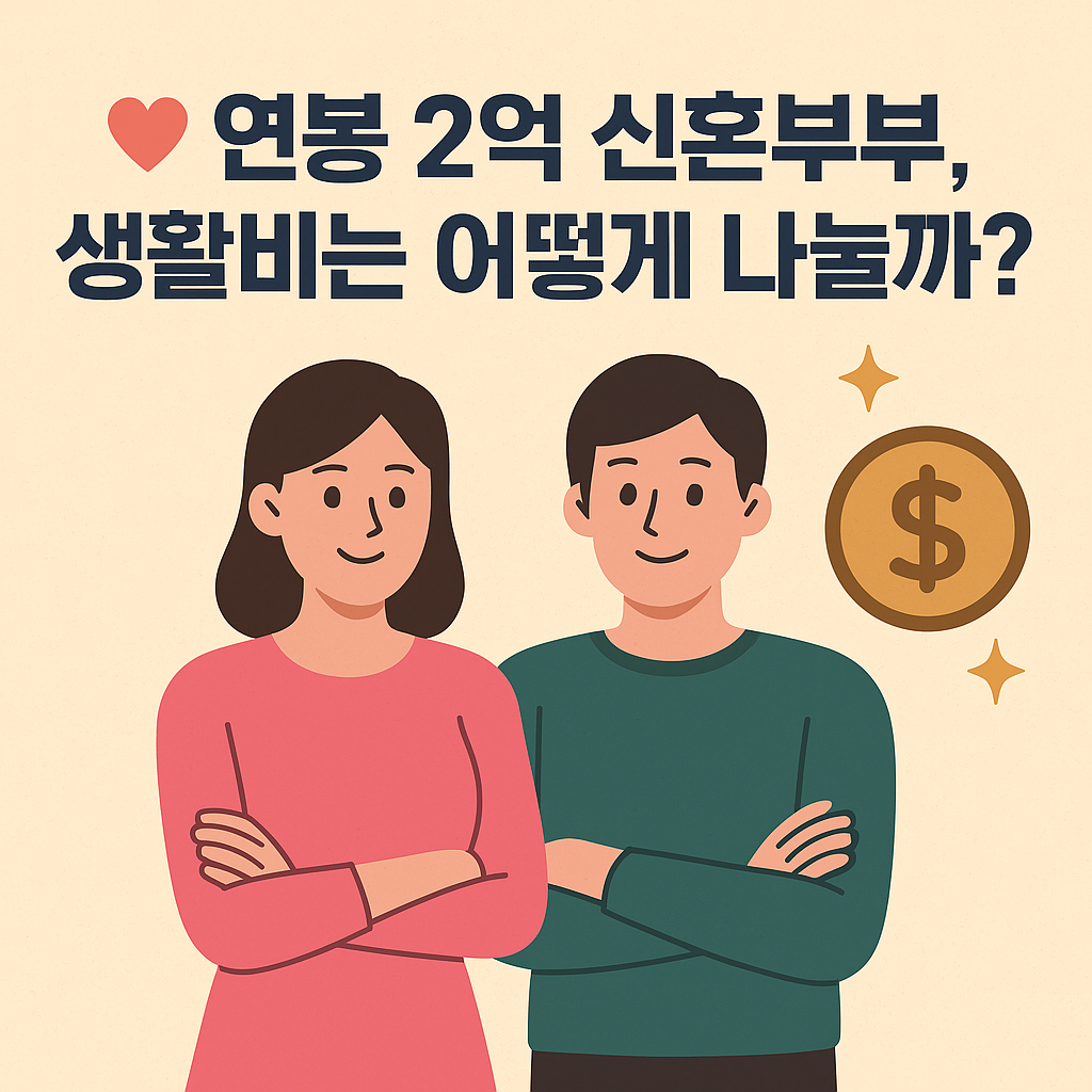 2025 연봉 2억 신혼부부 생활비