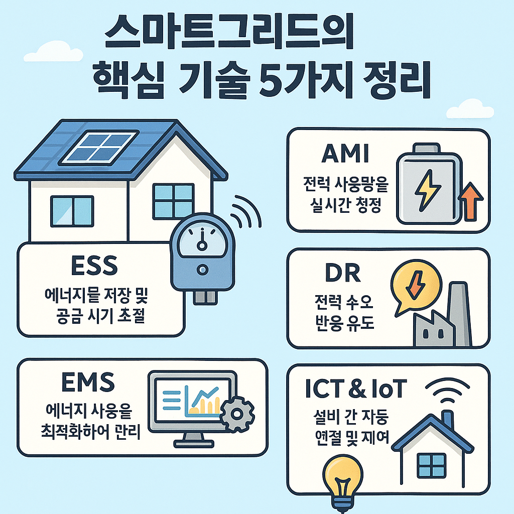 스마트그리드의 핵심 기술 5가지 정리