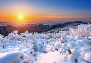 속초 설악산의 겨울