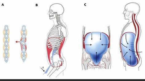 호흡 시 몸통 정렬 상태