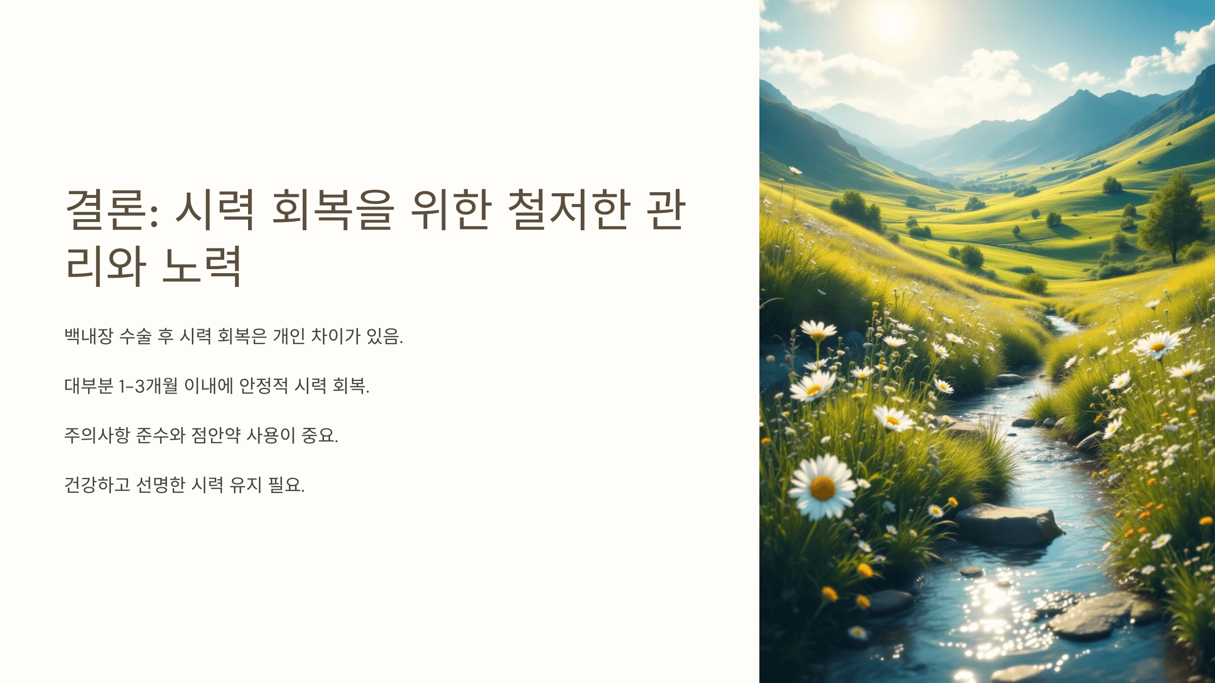 백내장과 관련된 사진입니다.