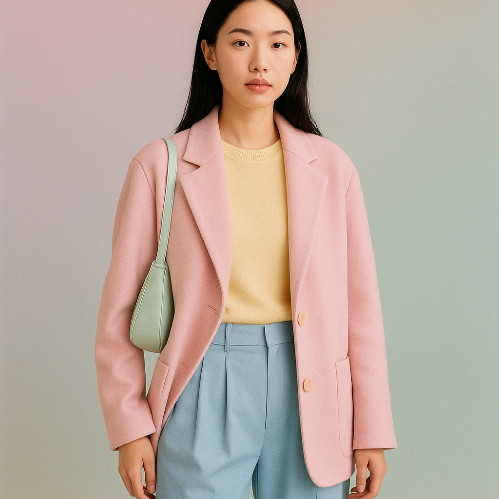 파스텔 컬러 룩