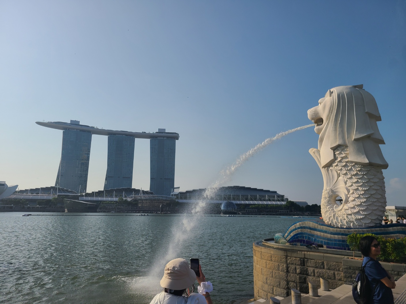 싱가포르 머라이인 동상 모습
