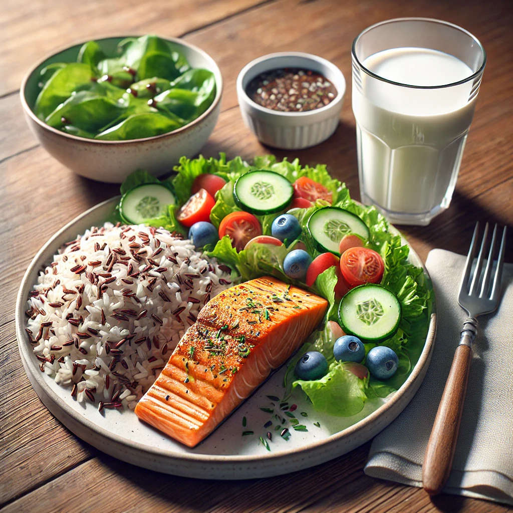 건강한 혈당 관리를 위한 당뇨 식단 추천 현미밥 아침식사