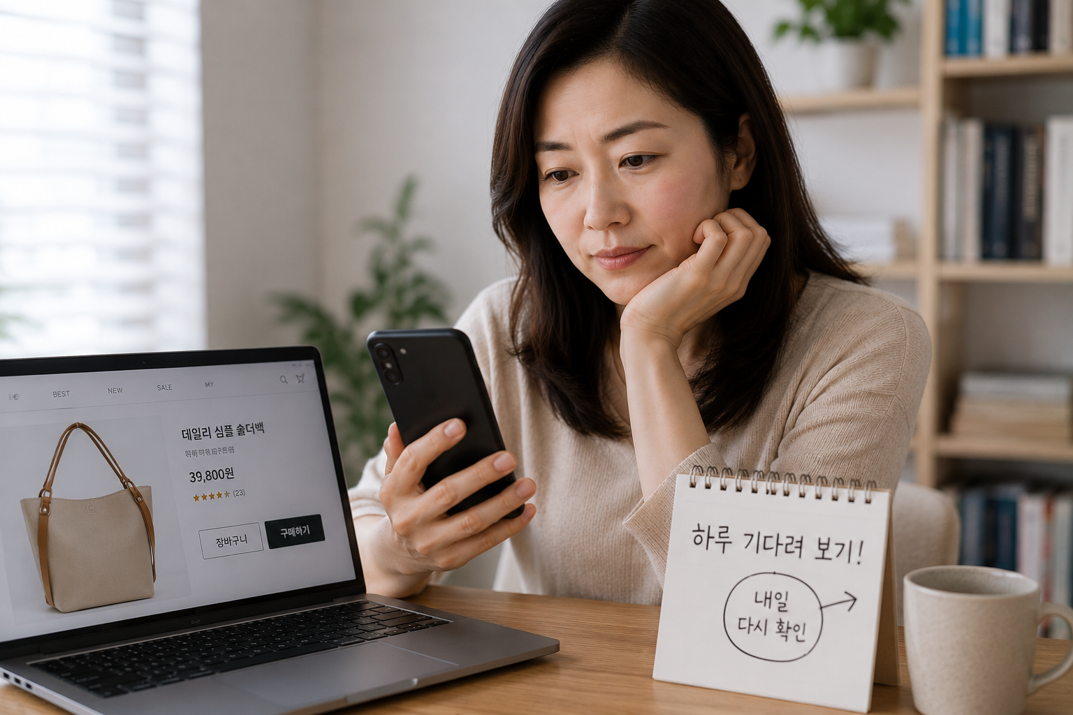 "인터넷에서 물건을 살 때 하루를 기다려보니 달라진 선택 습관"