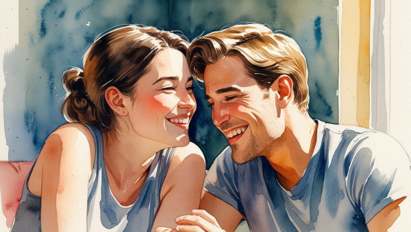 겉으로는 가볍고 다정한 듯 보여도, ENTP는 깊은 수준에서 자신을 알아주는 사람과의 연결을 갈망합니다에 관한 그림