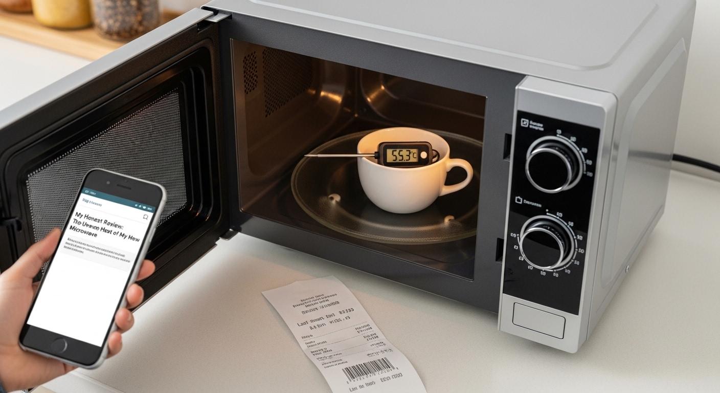 가열 편차 소형 전자레인지 내돈내산 후기