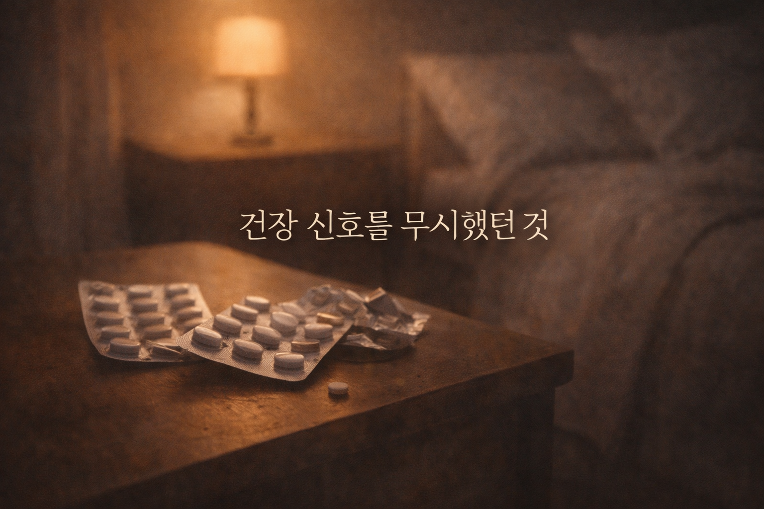 건강 신호를 무시했던 것