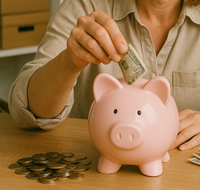비용절감을 위해 노력하는 자영업자와 비용절감 후 남은 돈
