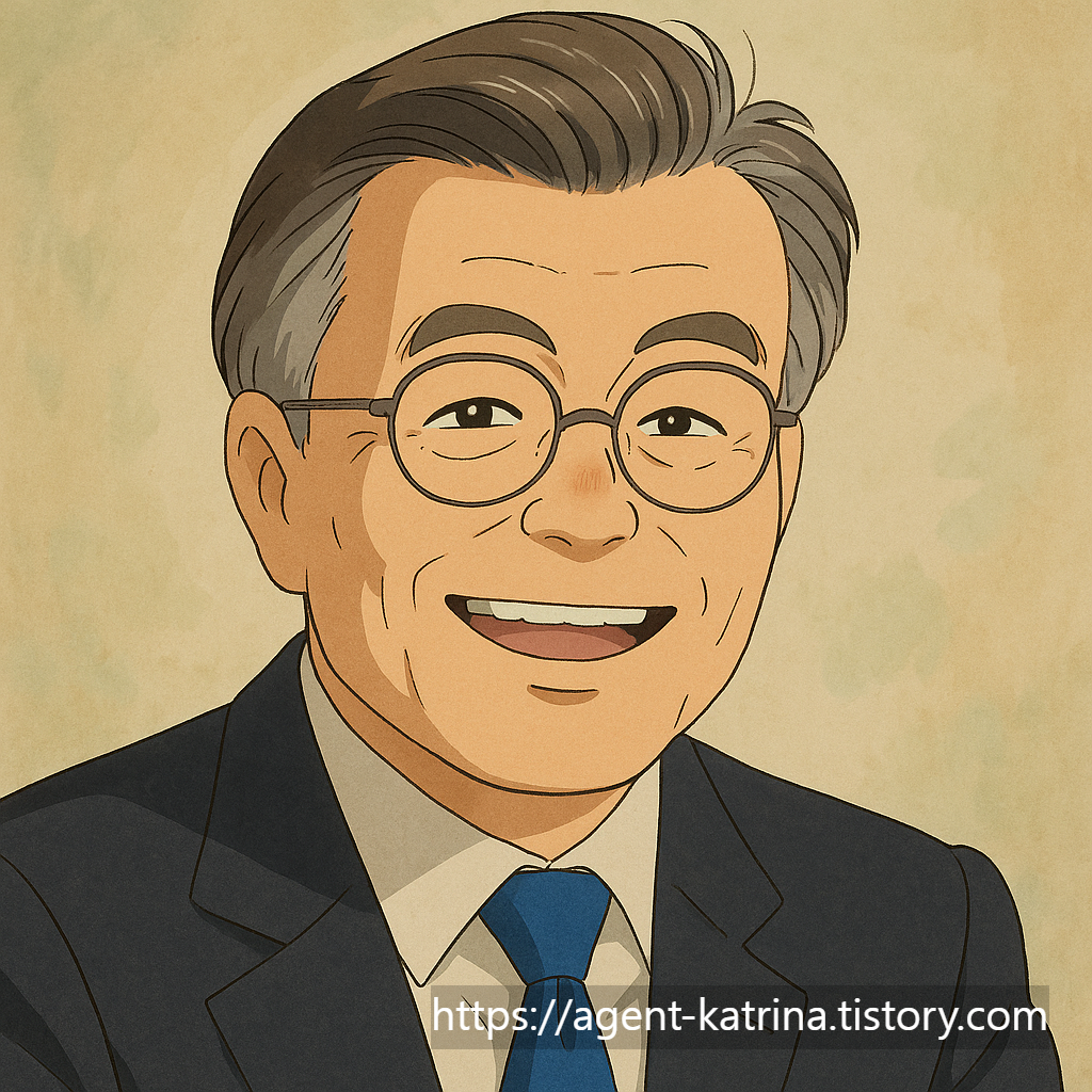 ChatGPT 지브리풍 문재인 전 대통령