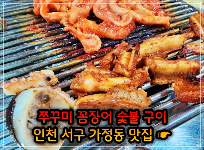 맛있는 녀석들 인천 서구 가정동 주꾸미 숯불 구이맛집