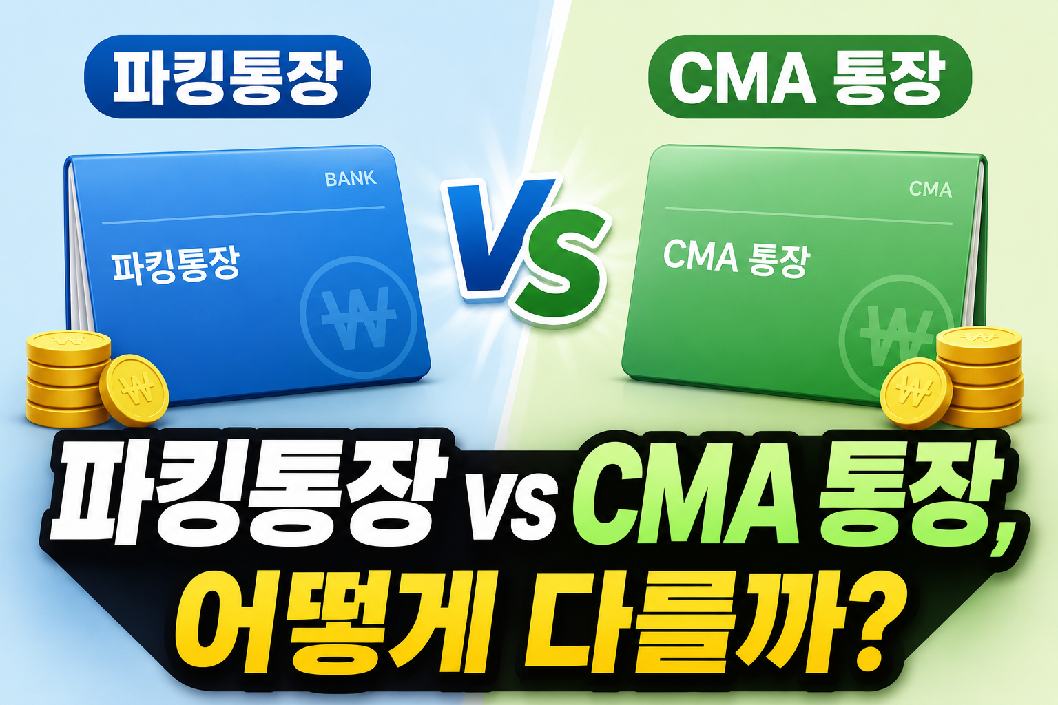 파킹통장과 CMA를 비교하면서 헷갈렸던 점