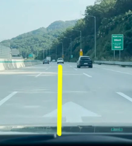 차선중앙유지방법-중앙선긋기