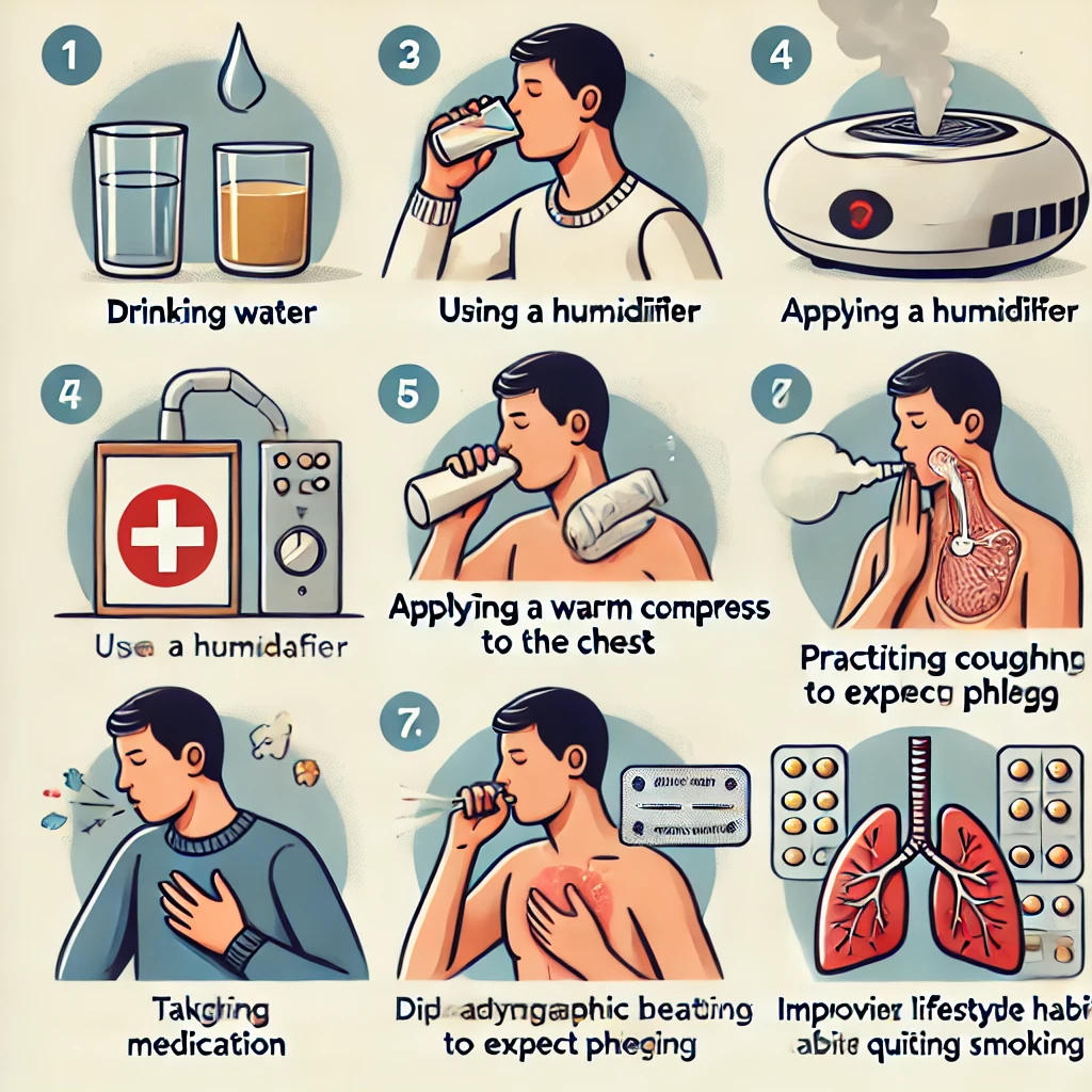 가래 증상 완화 7가지 방법